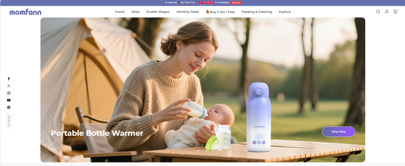 momfann portable bottle warmer baby feeding outdoor