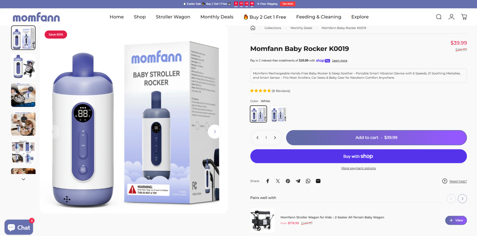 momfann baby rocker k0019 portable baby soothing device price review