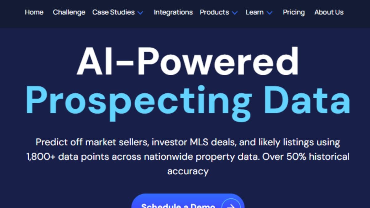 DataSift AI powered prospecting data investor AI score realtor AI score property predictions