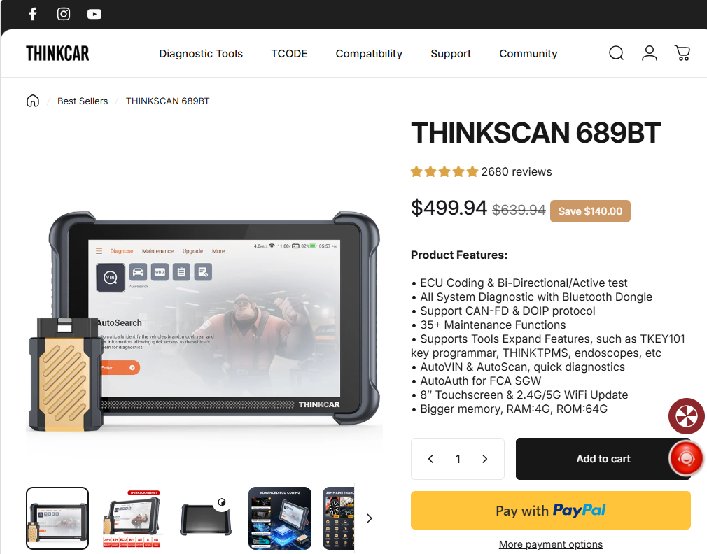 THINKSCAN 689BT