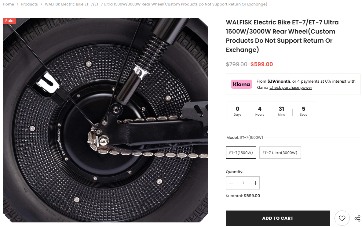 WALFISK Electric Bike ET-7