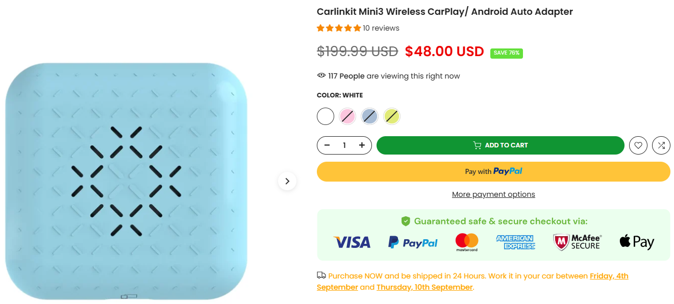 Carlinkit Mini3 Wireless CarPlay