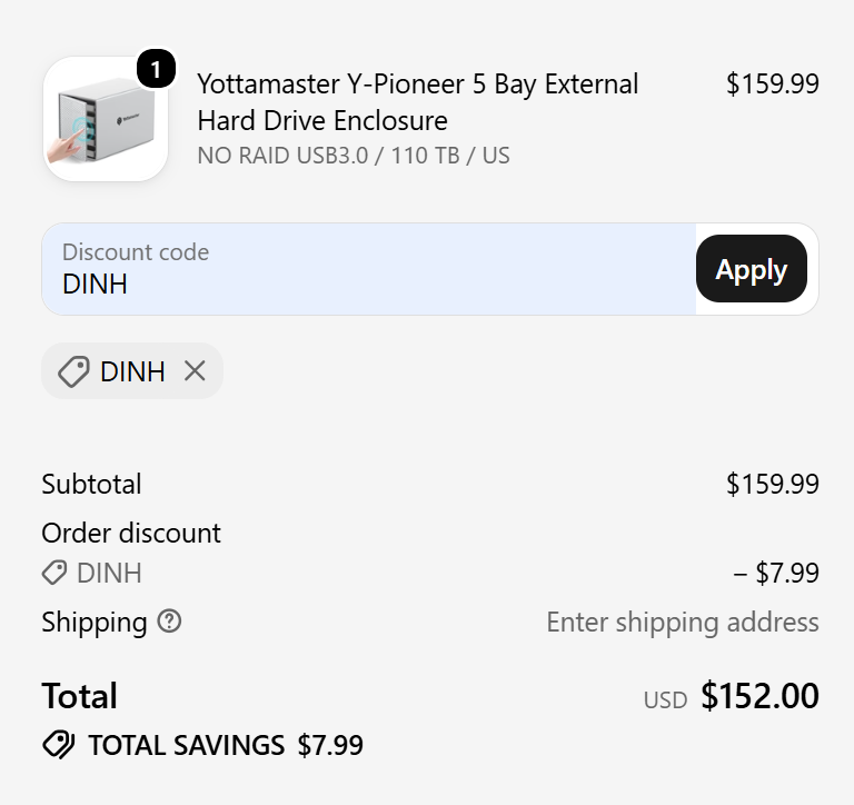 code dinh 5% Off