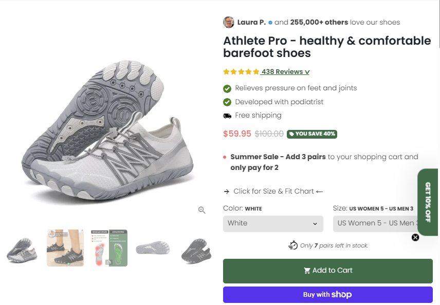 Athlete Pro price reduced from 100 dollars to 59.95 dollars