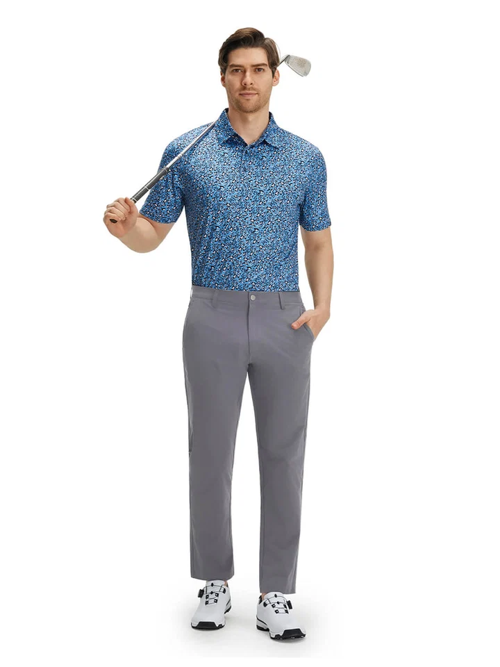 Model wearing DTWOOO Water Resistant Pants for golf