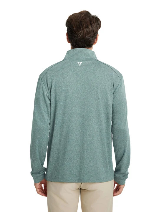 DTWOOO Heather Performance Quarter-Zip golf outfit