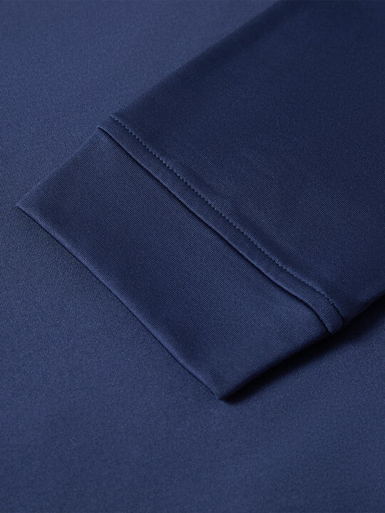 DTWOOO Solid Performance Fleece Quarter-Zip cuff detail
