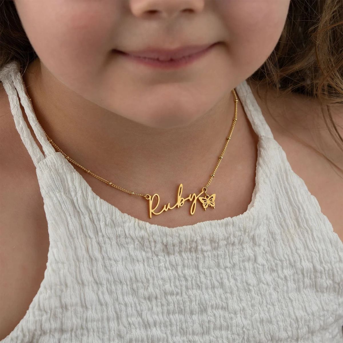HBD Kids Necklace Ruby charm thumbnail