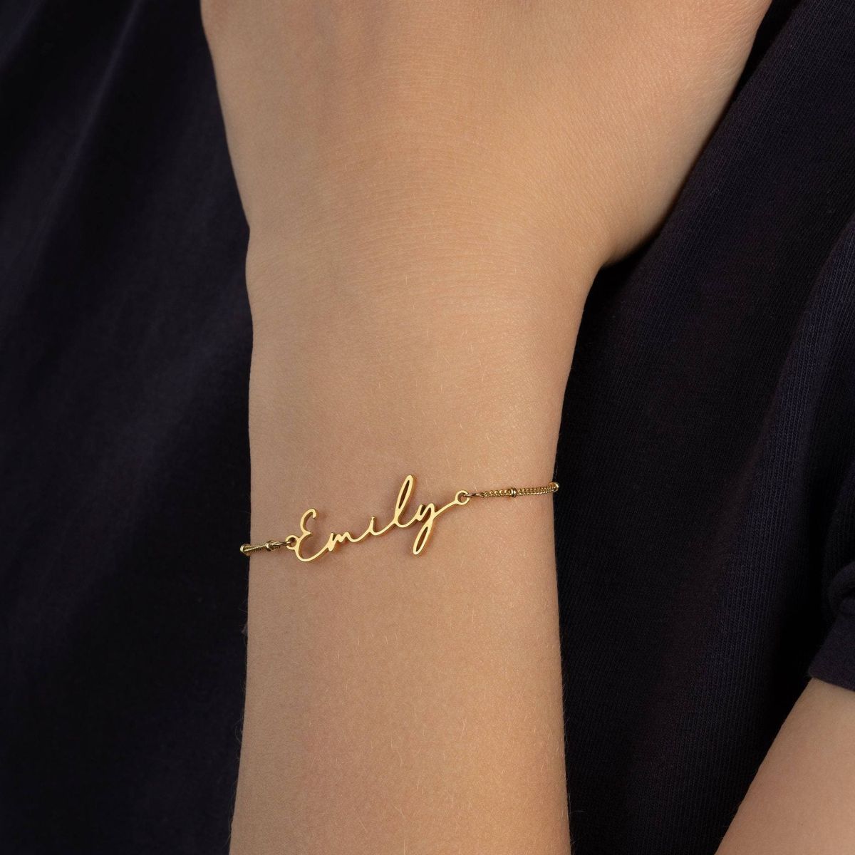 HBD Name Bracelet Emily nameplate thumbnail