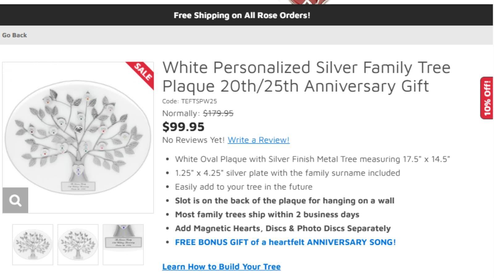 LoveIsARose Personalized Family Tree Gifts Save up to $80 deal proof
