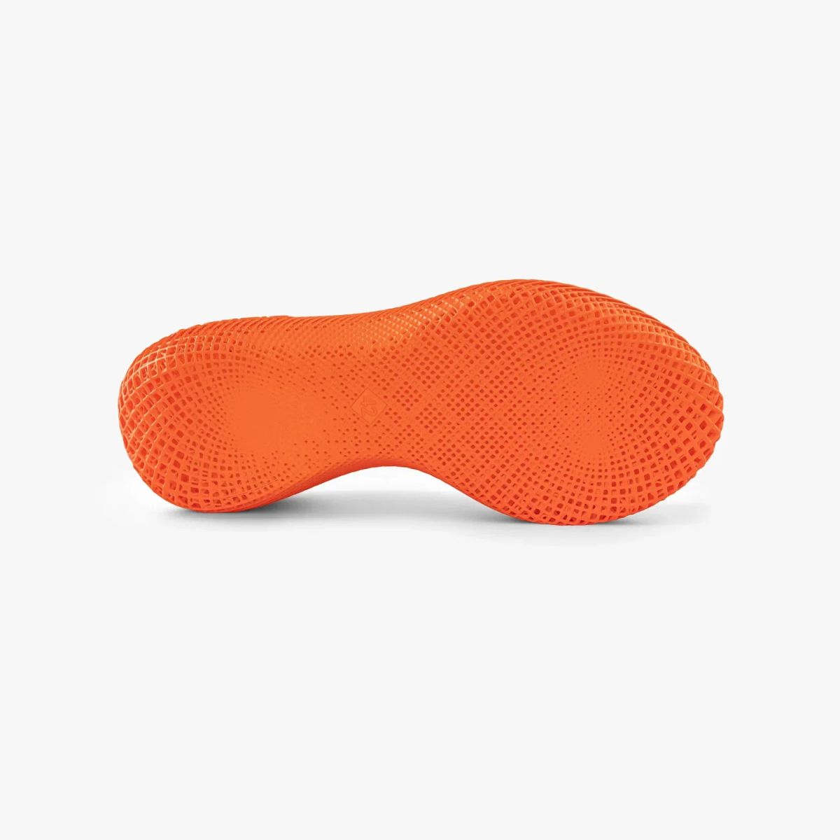 Outsole of orange Nexbie Aeroraise 3D Printed Sneakers