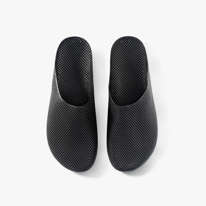 Top view of black Nexbie Cloud 3D Printed Slippers