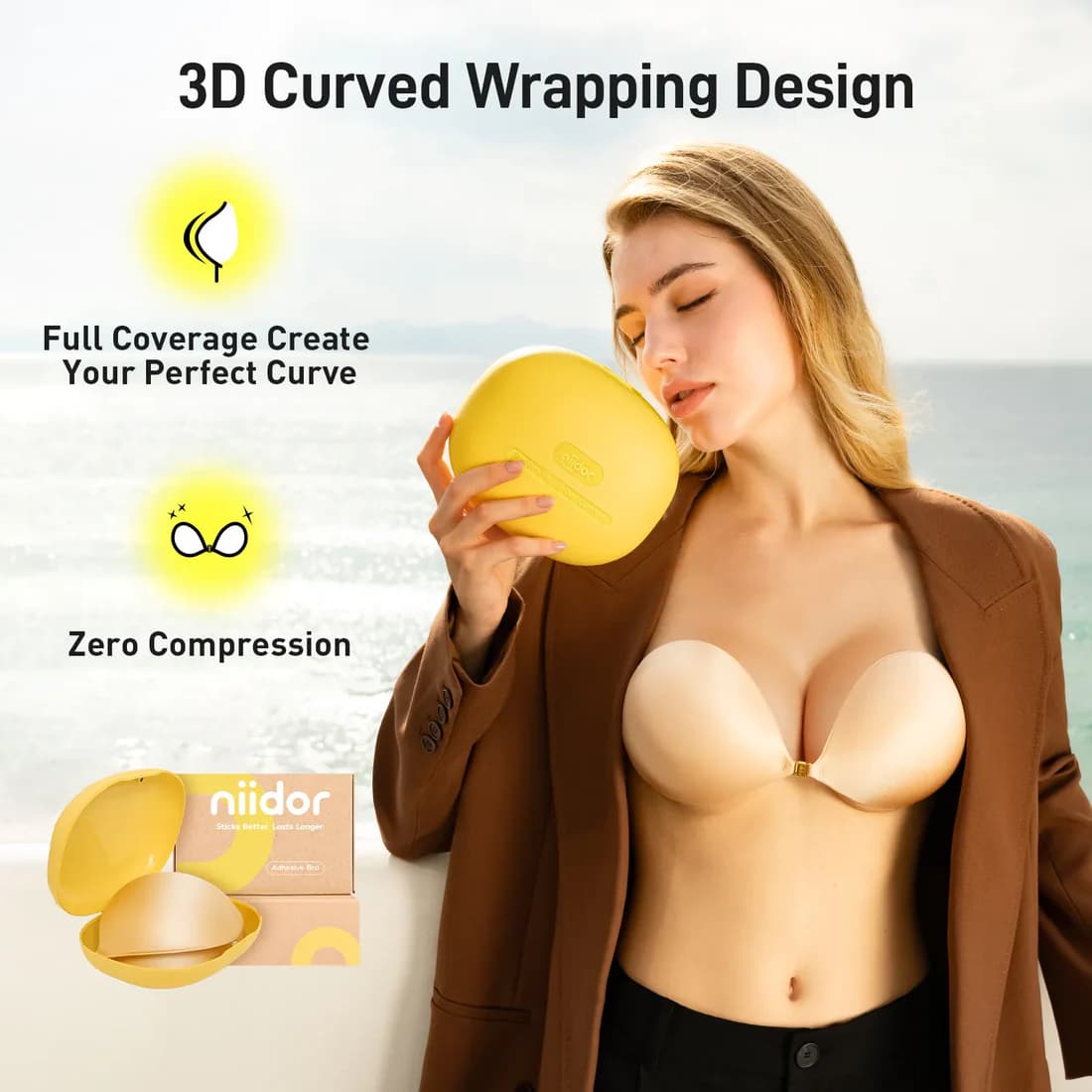 Niidor Magnetic Closure Sticky Bra deal showing 21% off from $39.00 to $30.99