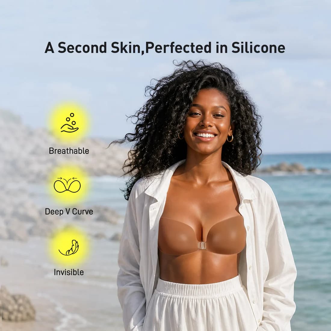 Niidor Winged Silicone Adhesive Bra deal showing 19% off from $32.00 to $25.99