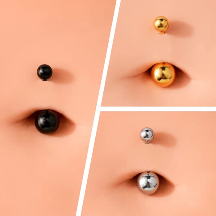 Oufer Body Jewelry 8PCS Classic Ball Belly Rings new10 coupon deal thumbnail