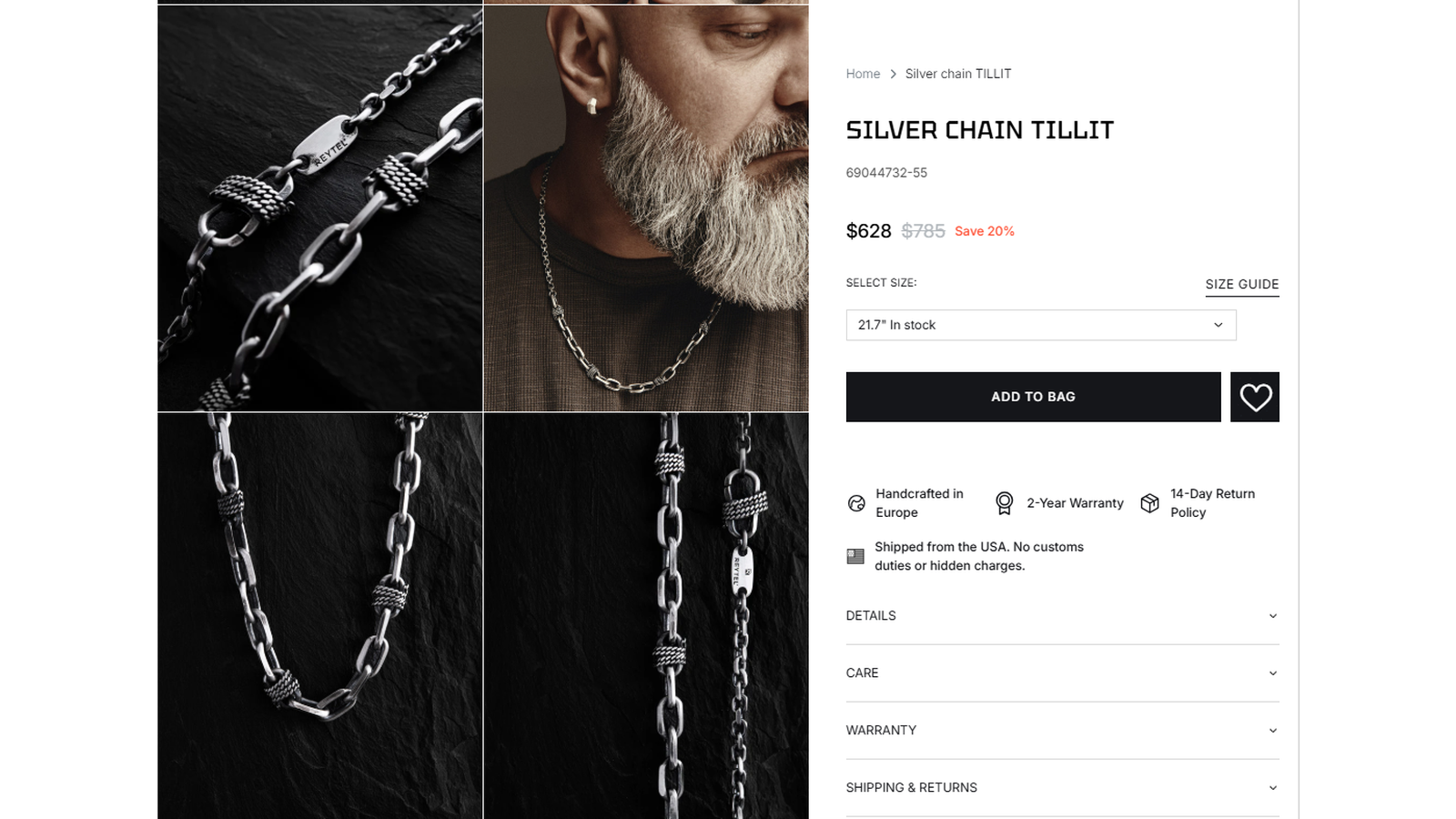 Reytel Jewelry Silver TILLIT Chain Deal Proof Reytel Jewelry Silver TILLIT Chain sale proof