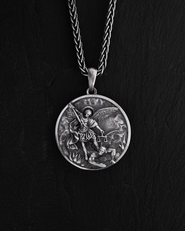 Silver pendant ST. MICHAEL by Reytel
