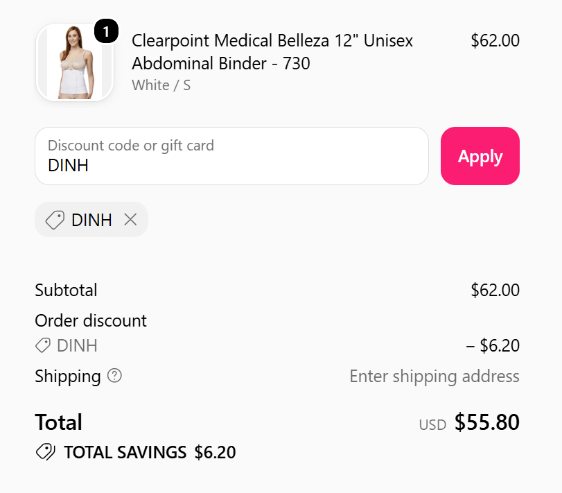 code dinh 10% Off Clearpoint Medical Belleza