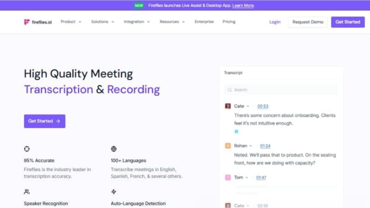 Fireflies AI meeting transcription summaries and automated meeting notes