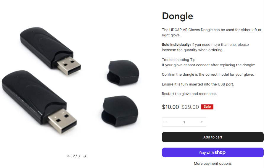 UDCAP VR gaming Dongle reduced from 29 dollars to 10 dollars