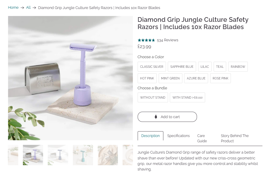 Diamond Grip Safety Razor product proof
