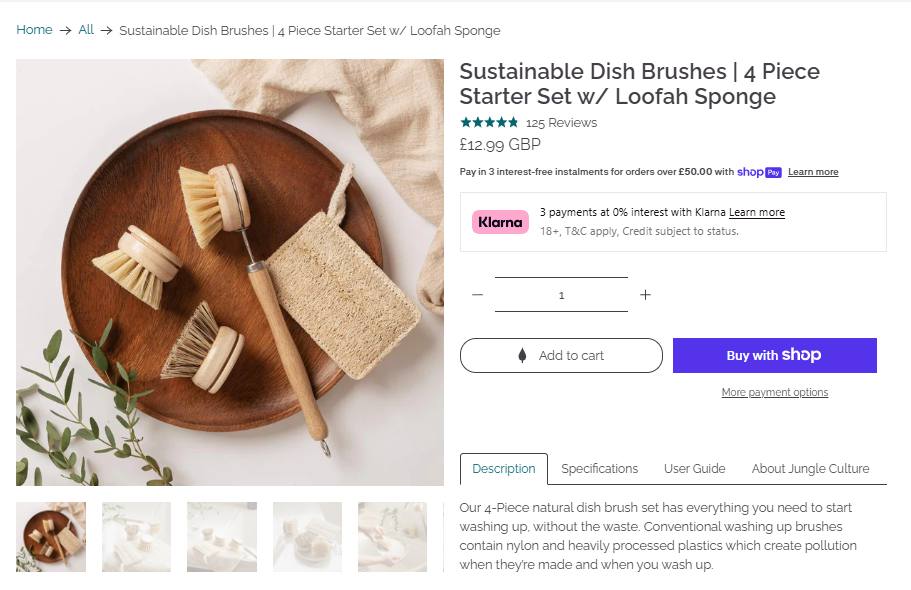 Sustainable Dish Brush Starter Set product proof