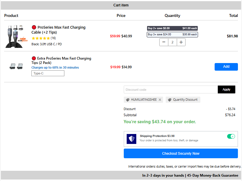 KEUTEK Buy 2 save 8 checkout proof