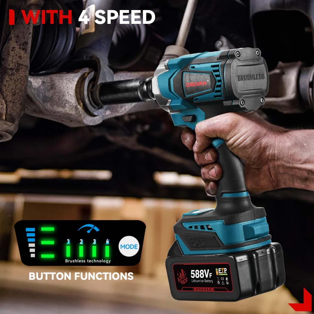 ONEVAN 1200Nm impact wrench kit deal