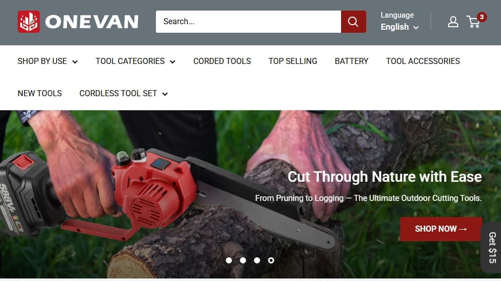 ONEVAN cordless power tools coupon codes and Top Selling deals hero image