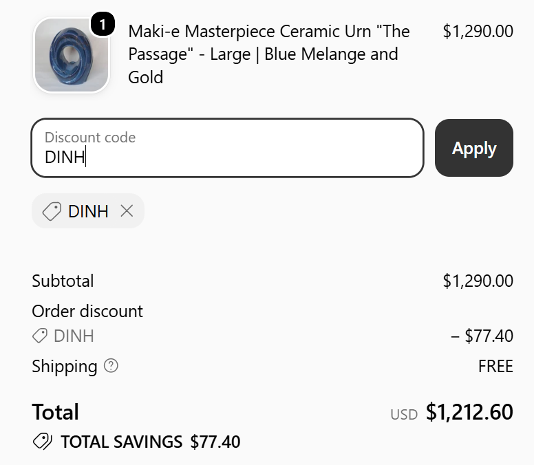 DINH  code 6%
