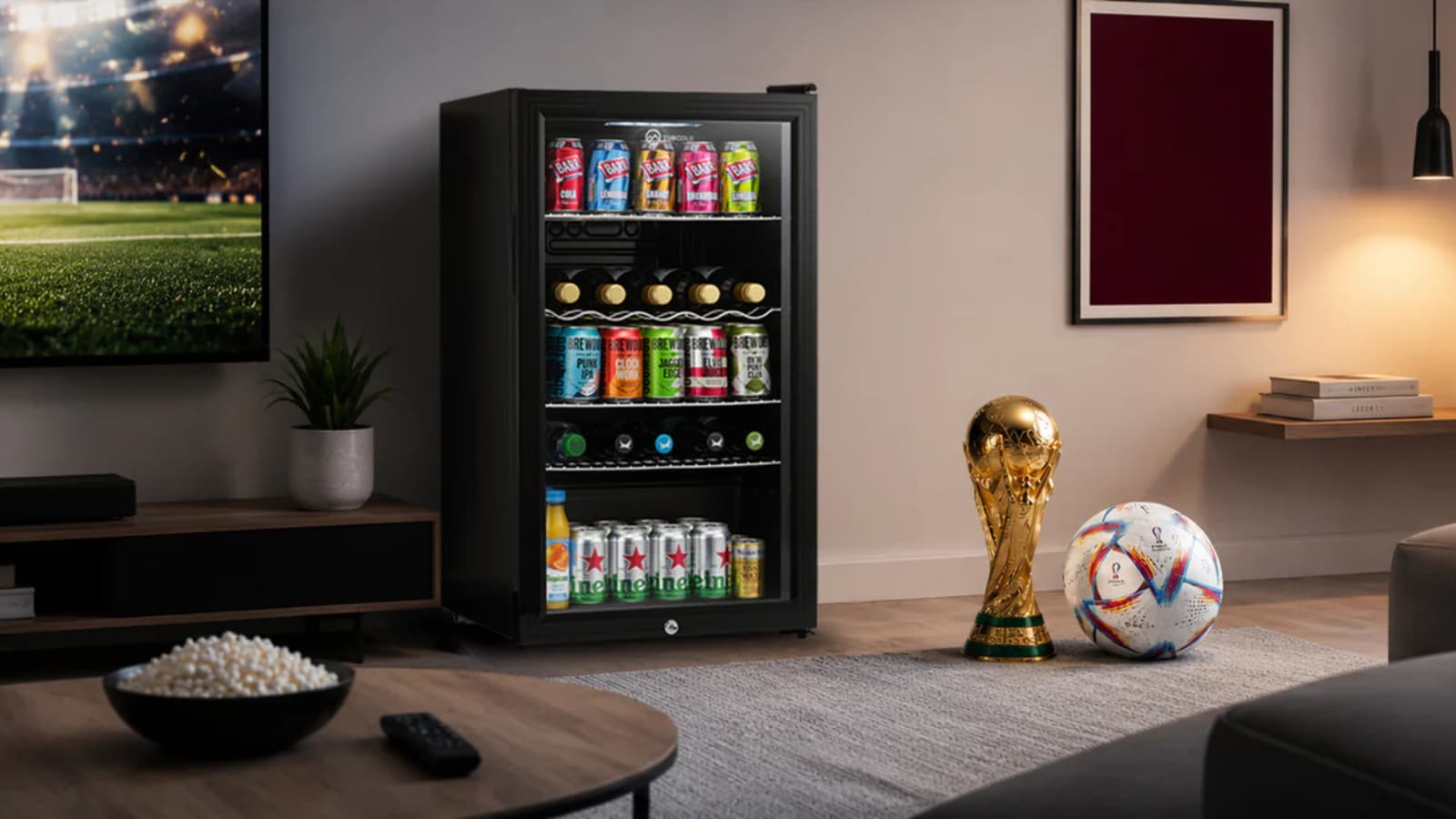 Subcold beer fridge category banner for home bar use
