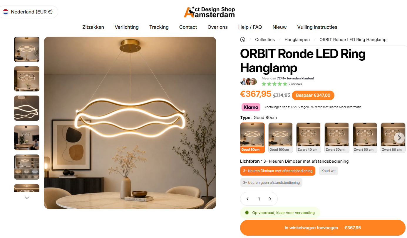 ORBIT Ronde LED Ring Hanglamp