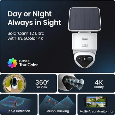 AOSU SolarCam T2 Ultra System deal thumbnail with AOSU15 coupon savings