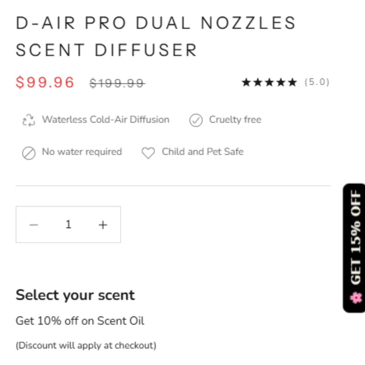 Real Aromadd product page proof screenshot