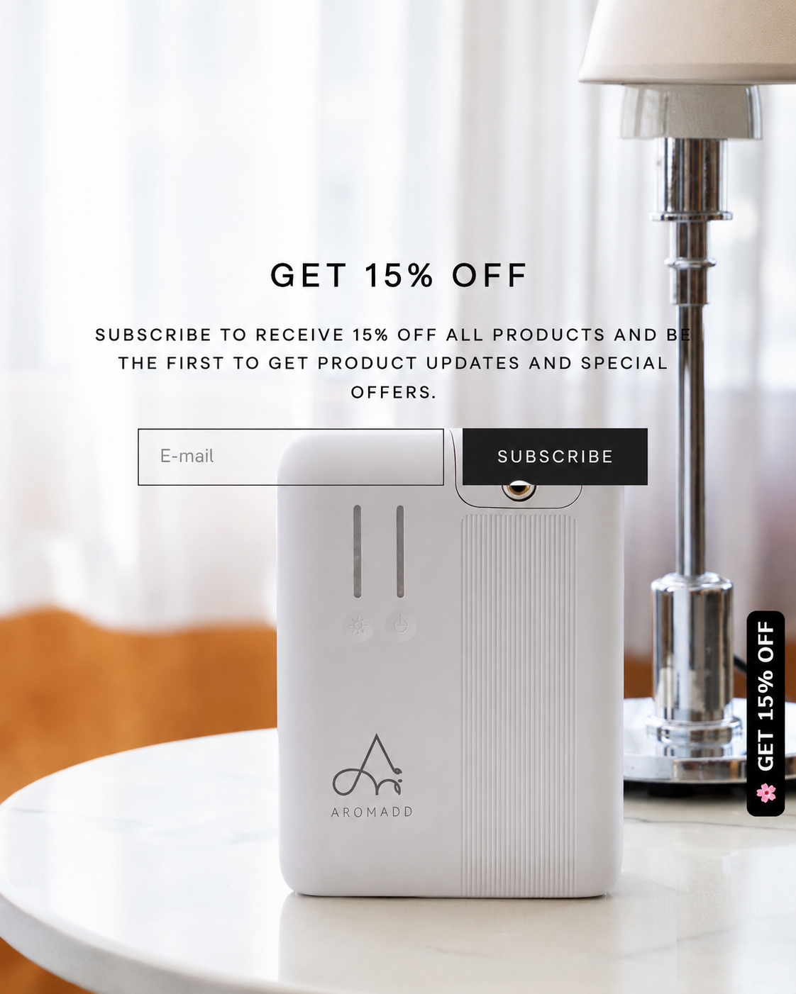 Aromadd 15% off signup offer thumbnail