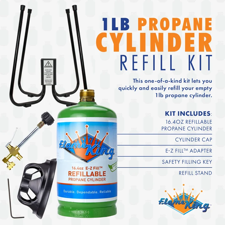 Flame King refillable propane tank