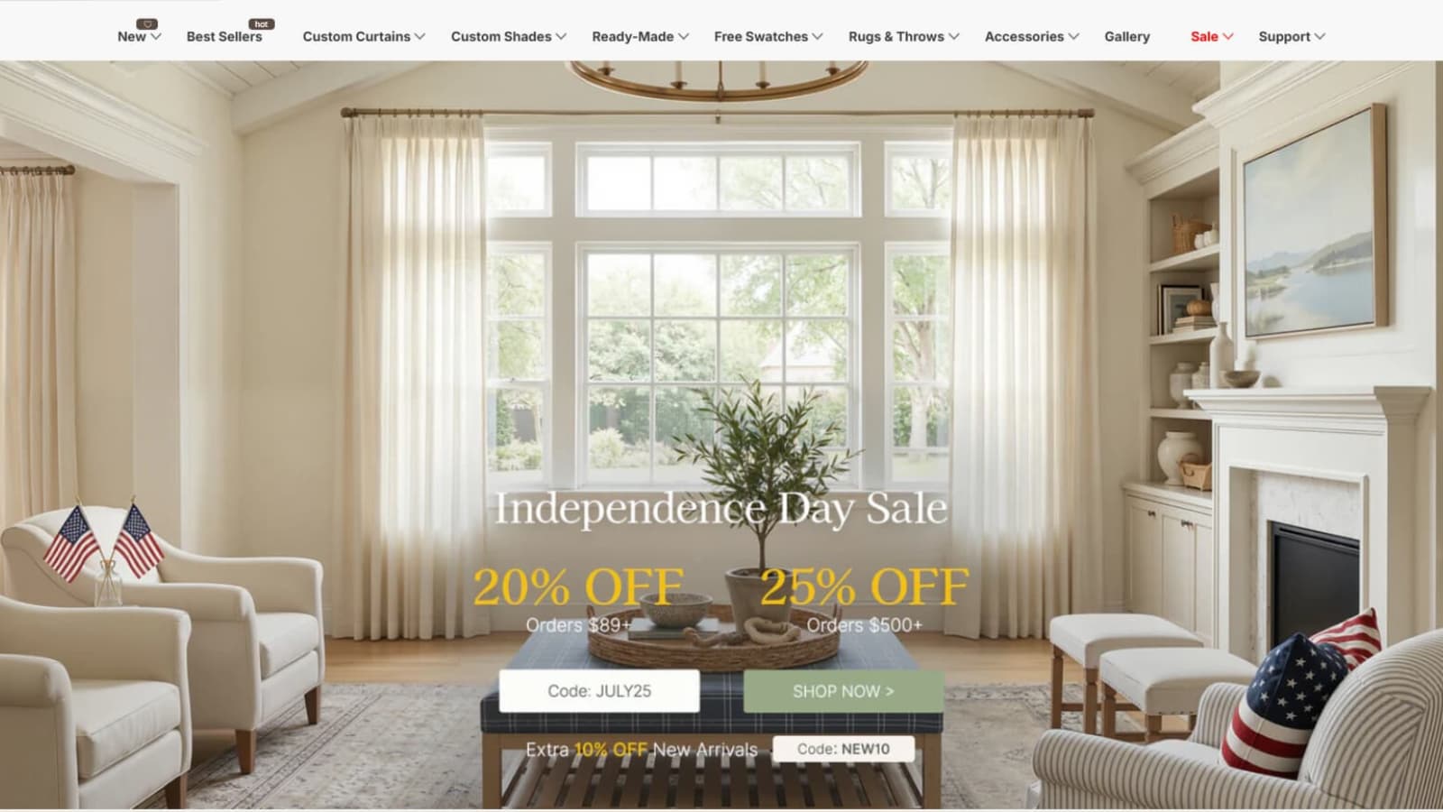 Joydeco Coupon Code 2026 quick verdict image for JULY25 JULY20 and NEW10 curtain and shade deals