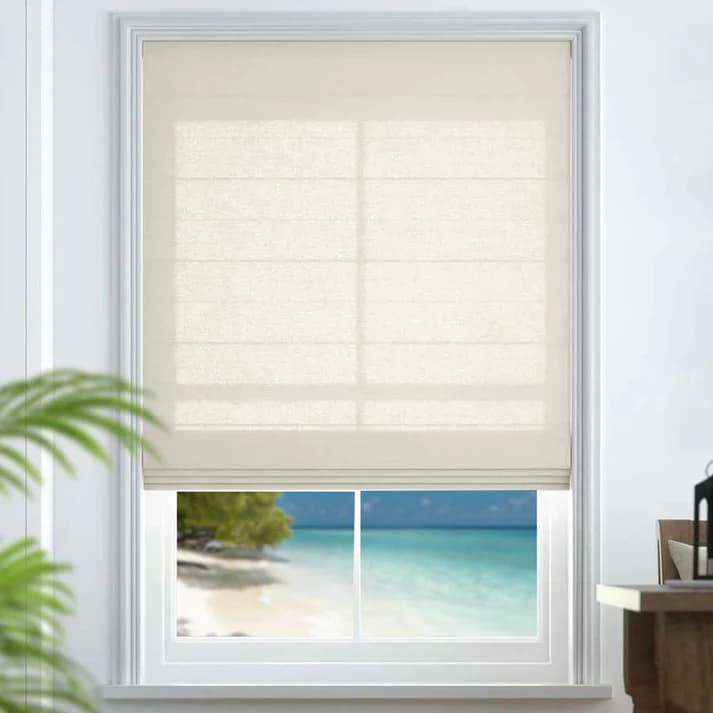 Joydeco Custom Light Filtering Roman Shades thumbnail showing 42 percent off deal