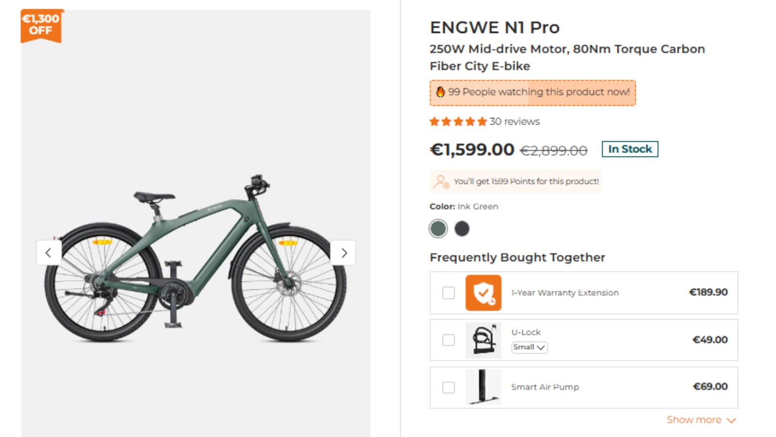 ENGWE N1 Pro sale price proof