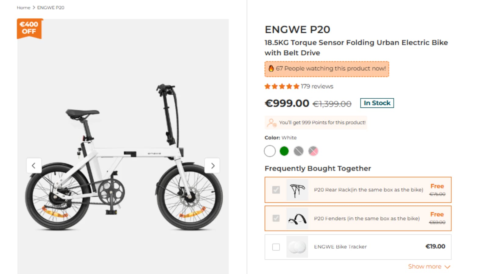 ENGWE P20 sale price proof