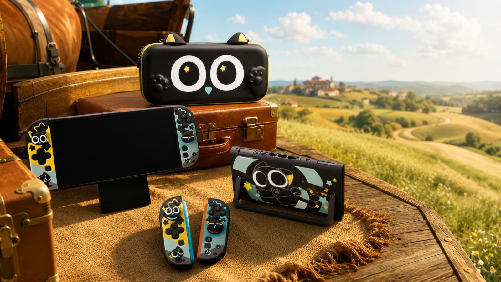 GeekShare coupon code GEEKSHARE8 hero image with Nintendo Switch 2 travel accessories