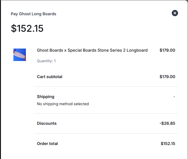 checkout code BOARD15
