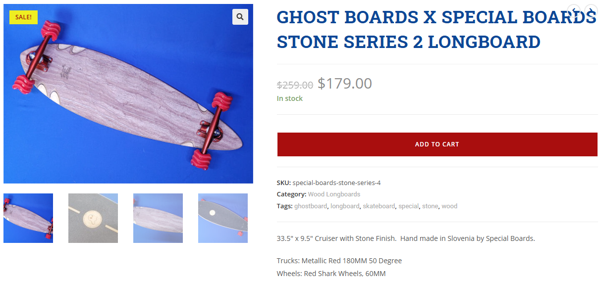 Ghost Boards x Special Boards Stone Series 2 Longboard