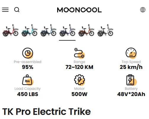 Mooncool TK Pro product highlights