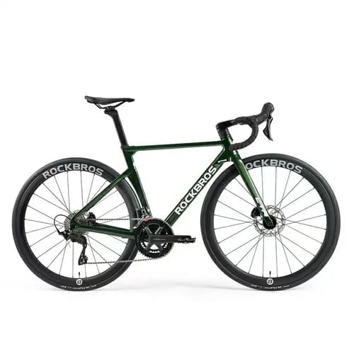 CTR Carbon Fiber Road Bike Green ROCKBROS deal image