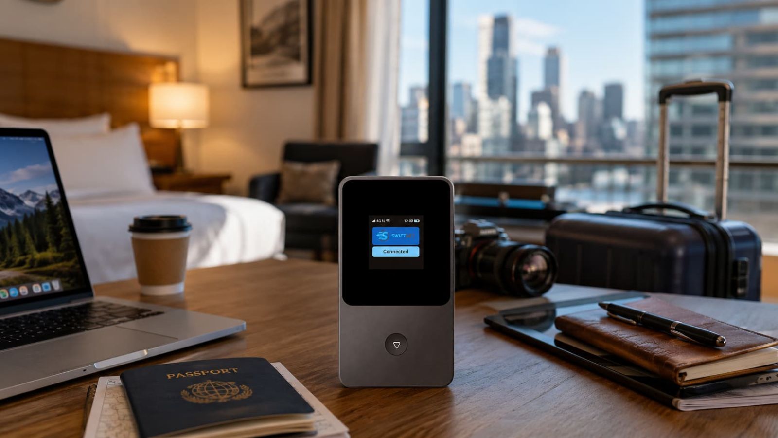 SwiftNet 4G Bronze flexible travel internet for campsites hotels and road trips