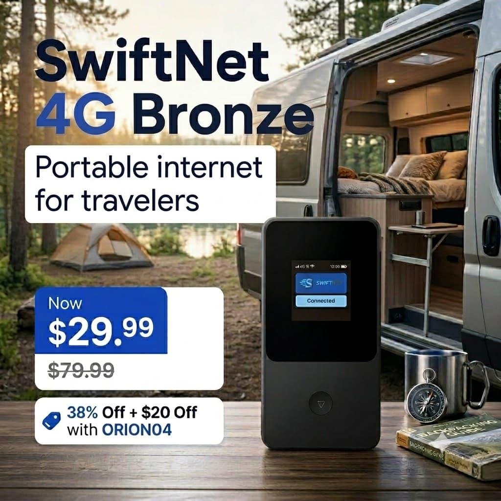 SwiftNet 4G Bronze budget portable hotspot editor pick