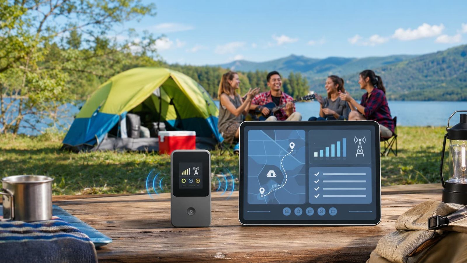 Camping cellular coverage check for SwiftNet WiFi at campsites, RV parks, cabins, wooded areas, lake sites and rural stops