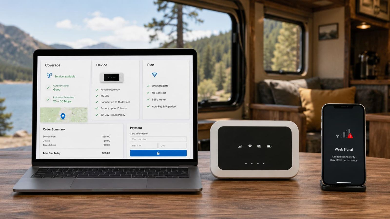 Nomad Internet still requires checking coverage device and plan terms