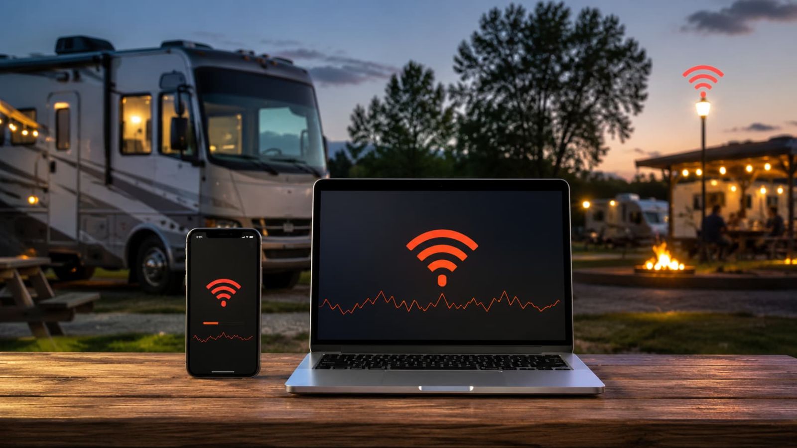 Phone hotspot campground WiFi and hotel WiFi backup internet alternatives